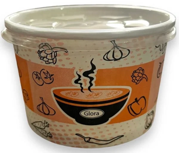 Karton Çorba Kasesi + Kapak 16 Oz