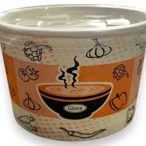 Karton Çorba Kasesi + Kapak 16 Oz 25 li