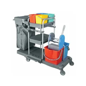 Kat Arabası Çift Çöp Toplamalı 4 Kovalı Plastik