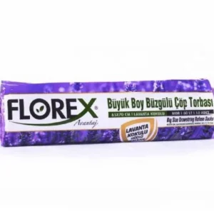 Florex Lavanta Kokulu Büzgülü Büyük Boy Çöp Torbası