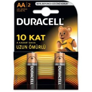 Duracell Alkaline AA Kalem Pil 2`li