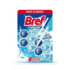 Bref Power Aktiv Katı Klozet Blok Okyanus Kokulu 2'li Paket